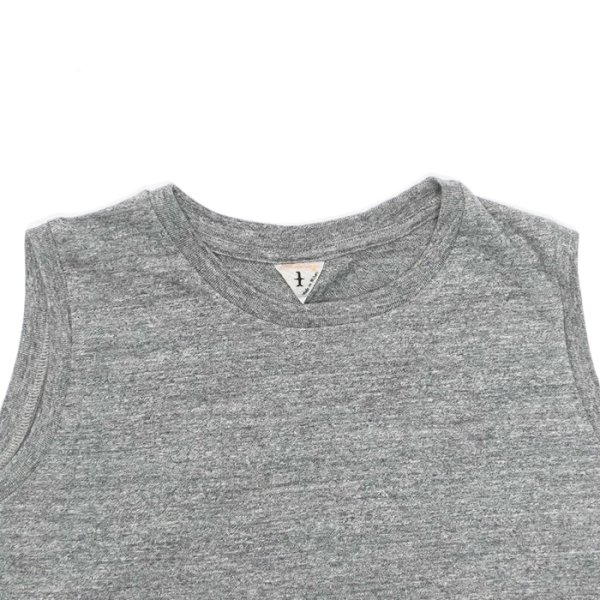 画像6: FilMelange(フィルメランジェ)ELLENI 2(エレニ 2:クルーネックノースリーブ)"Vintage Tenjiku"  / White(ホワイト)・Campione melange(カンピオーネメランジェ) (6)