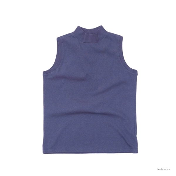 画像4: FilMelange(フィルメランジェ)ETHEL(エセル:モックネックノースリーブ)"Vintage Tenjiku"  / 4Colors(全4色展開) (4)