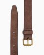画像1: BEORMA（ベオーマ）25mm BRITISH PASTURE SUEDE（ブリティッシュパスチャースエード25mmベルト）/ Dark Brown（ダークブラウン） (1)