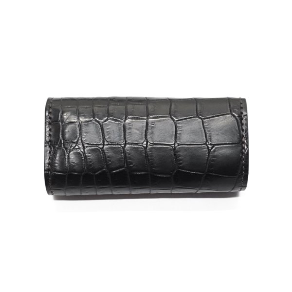 画像2: WILD SWANS(ワイルドスワンズ)CLIPPERIII(クリッパー3)キーケース"クロコダイル"/Black(ブラック) (2)