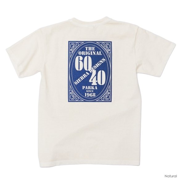 画像3: SIERRA DESIGNS(シエラデザイン)60/40 1st LOGO POCKET CREW TEE(60/40 ファーストロゴポケットTシャツ)"Made by Good On" / Navy(ネイビー)・Natural(ナチュラル) (3)