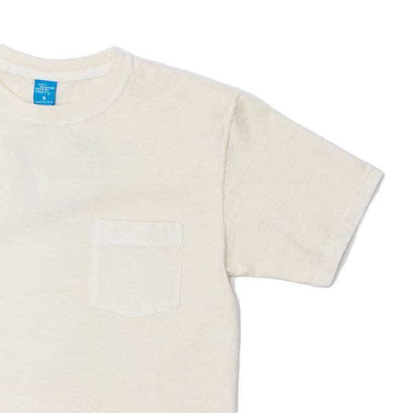 画像8: SIERRA DESIGNS(シエラデザイン)60/40 1st LOGO POCKET CREW TEE(60/40 ファーストロゴポケットTシャツ)"Made by Good On" / Navy(ネイビー)・Natural(ナチュラル) (8)