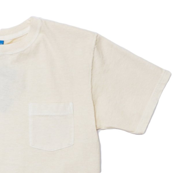 画像7: SIERRA DESIGNS(シエラデザイン)60/40 1st LOGO POCKET CREW TEE(60/40 ファーストロゴポケットTシャツ)"Made by Good On" / Navy(ネイビー)・Natural(ナチュラル) (7)