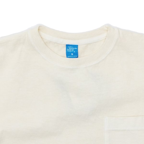 画像6: SIERRA DESIGNS(シエラデザイン)60/40 1st LOGO POCKET CREW TEE(60/40 ファーストロゴポケットTシャツ)"Made by Good On" / Navy(ネイビー)・Natural(ナチュラル) (6)