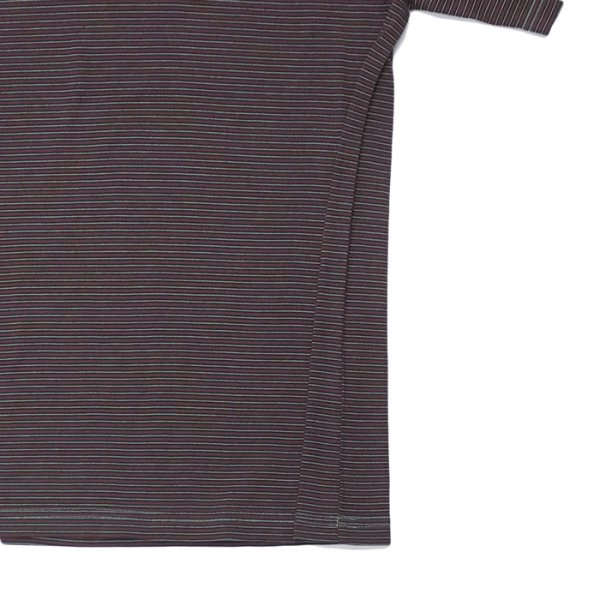画像8: Yonetomi NEW BASIC（ヨネトミニューベーシック）GARMENT DYE BORDER T-SHIRT（ガーメントダイボーダーTシャツ）/ Brown Blue（ブラウンブルー）・Black Navy（ブラックネイビー） (8)