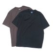 画像1: Yonetomi NEW BASIC（ヨネトミニューベーシック）GARMENT DYE BORDER T-SHIRT（ガーメントダイボーダーTシャツ）/ Brown Blue（ブラウンブルー）・Black Navy（ブラックネイビー） (1)