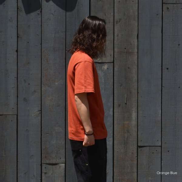 画像12: Yonetomi NEW BASIC（ヨネトミニューベーシック）GARMENT DYE BORDER T-SHIRT（ガーメントダイボーダーTシャツ）/ Brown Blue（ブラウンブルー）・Black Navy（ブラックネイビー） (12)