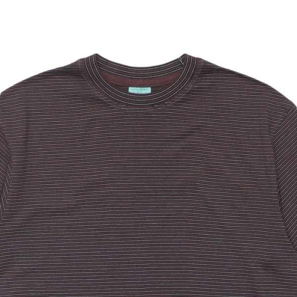 画像6: Yonetomi NEW BASIC（ヨネトミニューベーシック）GARMENT DYE BORDER T-SHIRT（ガーメントダイボーダーTシャツ）/ Brown Blue（ブラウンブルー）・Black Navy（ブラックネイビー） (6)