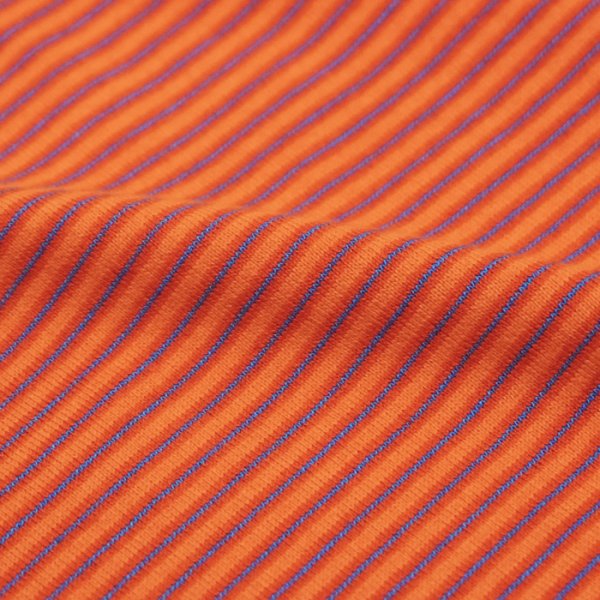 画像10: Yonetomi NEW BASIC（ヨネトミニューベーシック）GARMENT DYE BORDER T-SHIRT（ガーメントダイボーダーTシャツ）/ Navy White（ネイビーホワイト）・Orange Blue（オレンジブルー） (10)