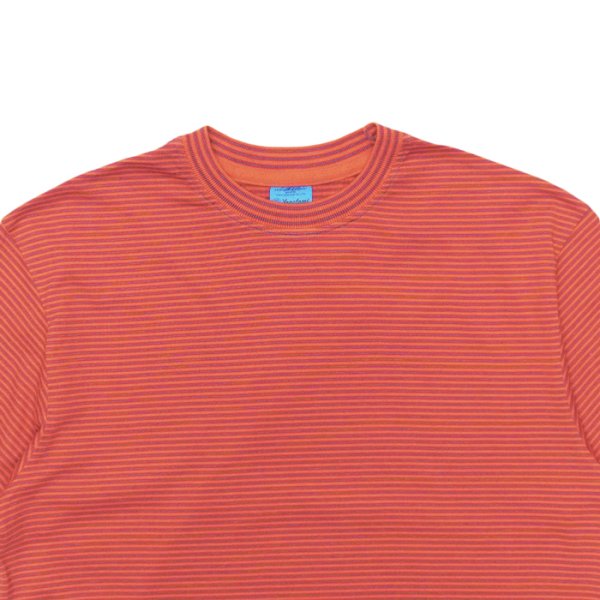 画像6: Yonetomi NEW BASIC（ヨネトミニューベーシック）GARMENT DYE BORDER T-SHIRT（ガーメントダイボーダーTシャツ）/ Navy White（ネイビーホワイト）・Orange Blue（オレンジブルー） (6)