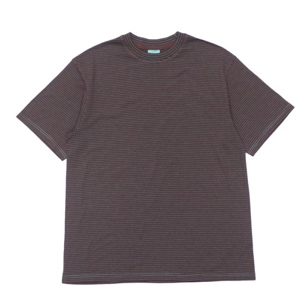画像4: Yonetomi NEW BASIC（ヨネトミニューベーシック）GARMENT DYE BORDER T-SHIRT（ガーメントダイボーダーTシャツ）/ Brown Blue（ブラウンブルー）・Black Navy（ブラックネイビー） (4)