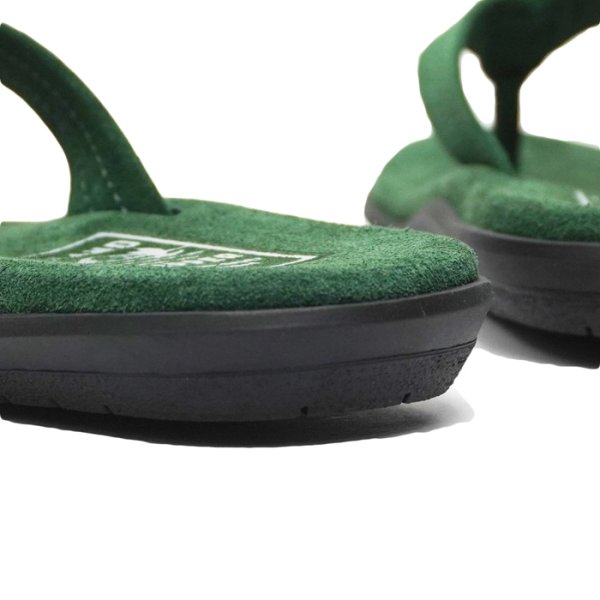 画像7: ISLAND SLIPPER（アイランドスリッパ）PB203 (レザートングサンダル・ブラックソール) "Suede"/ Forest（フォレスト） (7)