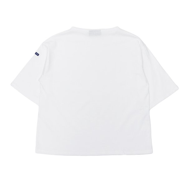 画像2: SAINT JAMES(セントジェームス)PIRIAC LOOSE(ピリアック・ルーズ)"Women" / NEIGE(ホワイト) (2)