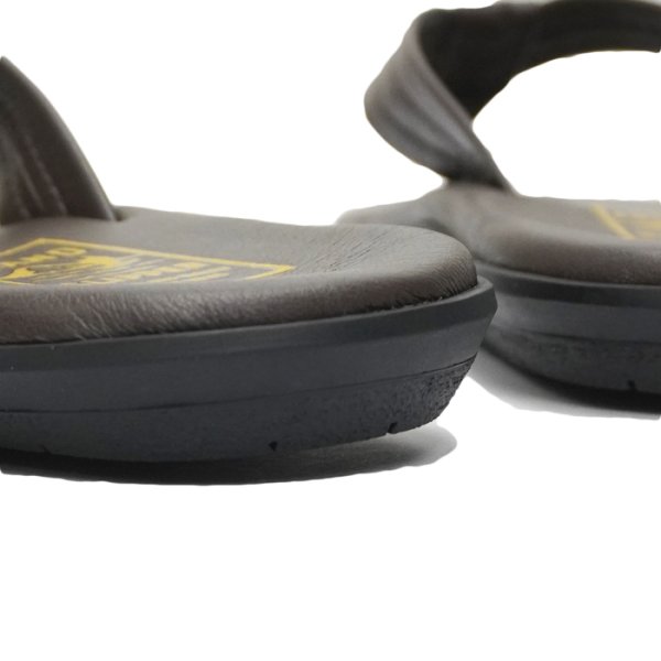 画像7: ISLAND SLIPPER（アイランドスリッパ）PB202 (レザートングサンダル・ブラックソール) / Chocolate（チョコレート） (7)