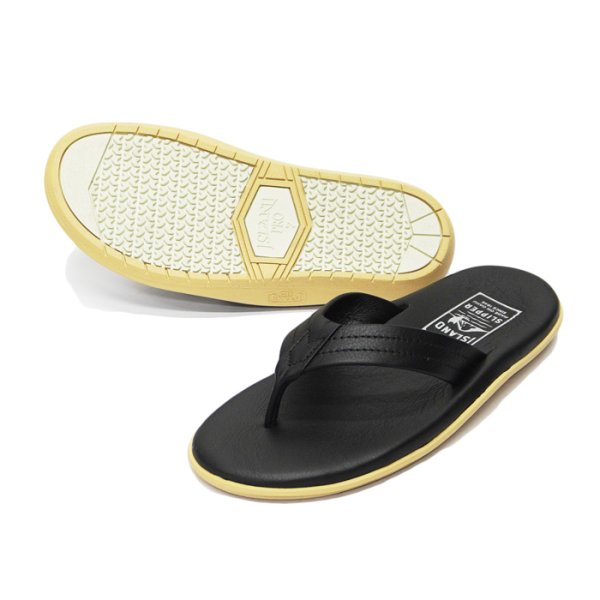 画像3: ISLAND SLIPPER(アイランドスリッパ)PT202(レザートングサンダル)/ Black(ブラック) (3)