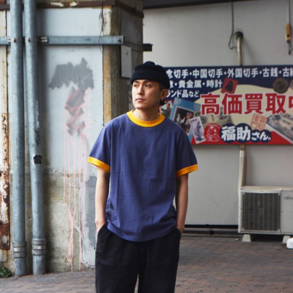 画像6: FilMelange(フィルメランジェ)VOLKER 2(ヴォルカー 2)"ヴィンテージ天竺" / Fade Navy(フェードネイビー) (6)