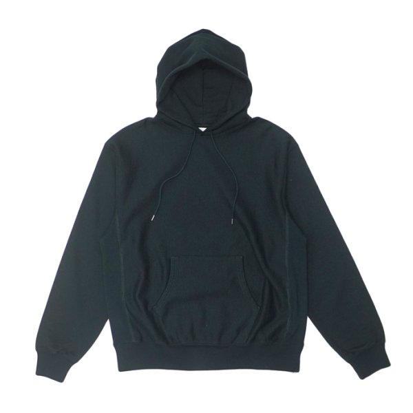 画像1: blurhms ROOTSTOCK（ブラームスルーツストック）Soft&Hard Sweat Hoodie Pullover（ソフト&ハードスウェットフーディプルオーバー）/ Black Green（ブラックグリーン） (1)