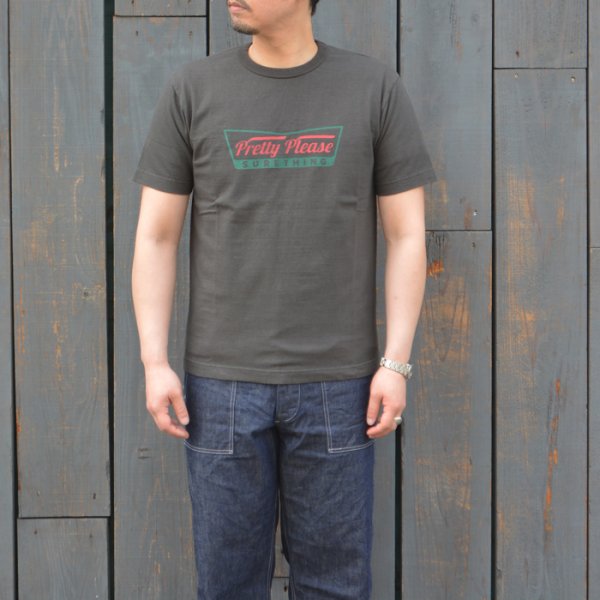 画像7: BARNS OUTFITTERS (バーンズアウトフィッターズ) "STANDARD" TSURI-AMI Crew Print T-Shirt (吊り編みクループリントTシャツ)"Pretty Pleace" / Black (ブラック) (7)