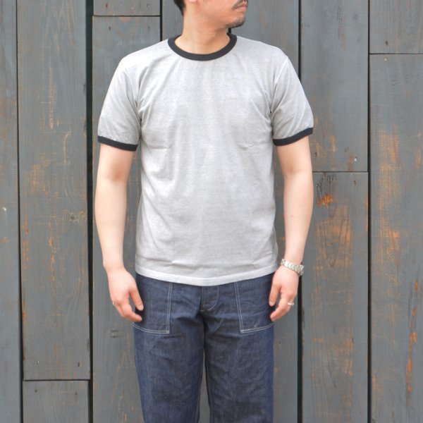 画像8: Good On(グッドオン)Short Sleeve Black Ringer Tee(ショートスリーブ ブラックリンガーTシャツ)"Reactive Dye" / Ajisai(アジサイ)※サイズLのみ (8)