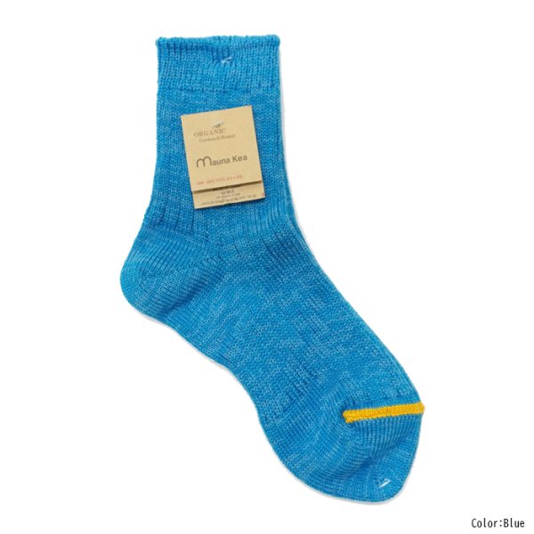 画像2: Mauna Kea（マウナケア）リブオーガニックコットンソックス ”レディース” /  5Colors（全5色展開）※3足までメール便発送可※ (2)