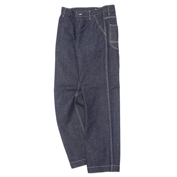 画像1: F.O.B FACTORY（エフオービーファクトリー）DENIM WORK PANTS（デニムワークパンツ）”Hemp Denim" / Indigo（インディゴ）【裾上げ無料】 (1)