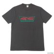 画像1: BARNS OUTFITTERS (バーンズアウトフィッターズ) "STANDARD" TSURI-AMI Crew Print T-Shirt (吊り編みクループリントTシャツ)"Pretty Pleace" / Black (ブラック) (1)