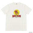 画像1: BARNS OUTFITTERS (バーンズアウトフィッターズ) "STANDARD" TSURI-AMI Crew Print T-Shirt (吊り編みクループリントTシャツ)"BIG-SUN" / White（ホワイト） (1)