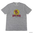 画像1: BARNS OUTFITTERS (バーンズアウトフィッターズ) "STANDARD" TSURI-AMI Crew Print T-Shirt (吊り編みクループリントTシャツ)"BIG-SUN" / Grey (グレー) (1)