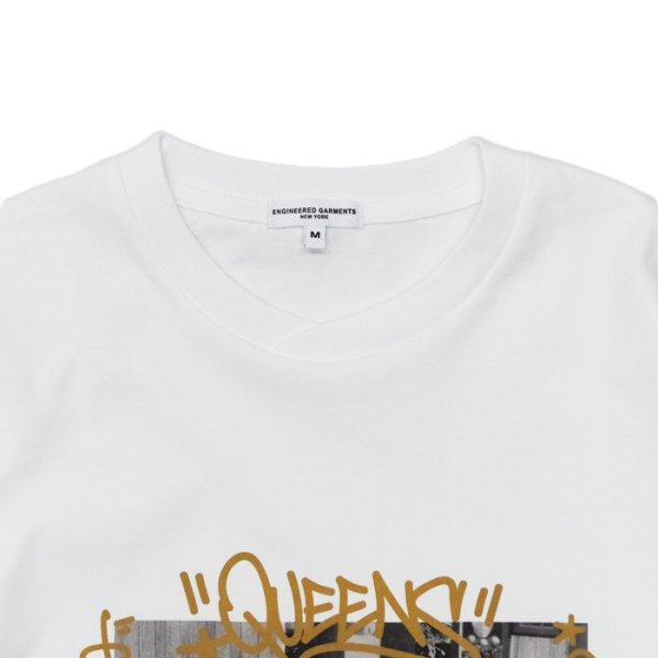 画像3: 【PointUp10%11/10迄】ENGINEERED GARMENTS(エンジニアードガーメンツ)QUEENS 1998 TEE(クイーンズ 1998 Tシャツ)"Collaboration by EXPANSION NY" / White(ホワイト) (3)