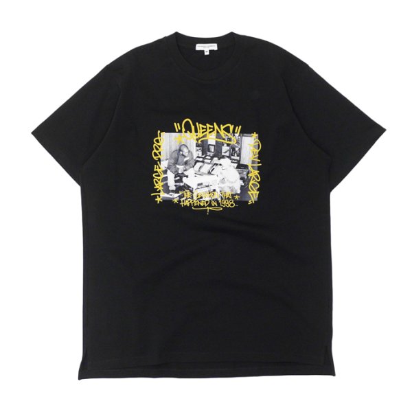 画像1: ENGINEERED GARMENTS（エンジニアードガーメンツ）QUEENS 1998 TEE（クイーンズ 1998 Tシャツ）"Collaboration by EXPANSION NY"/ Black（ブラック） (1)