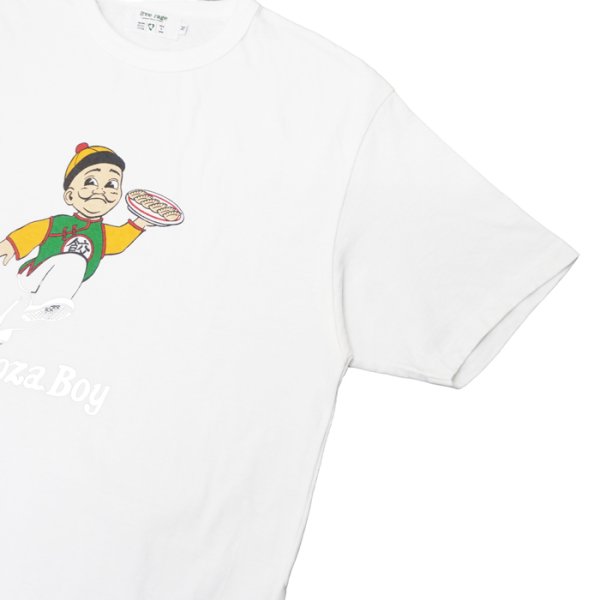 画像7: free rage(フリーレイジ)リサイクルコットンプリントTee "Gyoza Boy"FP/ White(ホワイト)・Sumi(スミクロ) (7)