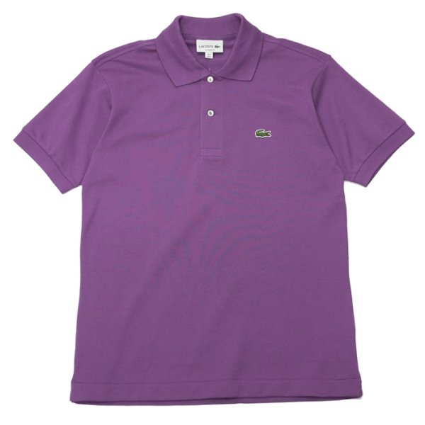 画像1: LACOSTE（ラコステ）Classic Fit Pique Polo Shirt（クラシックフィットピケポロシャツ）"Imported from France" / Purple（パープル） (1)