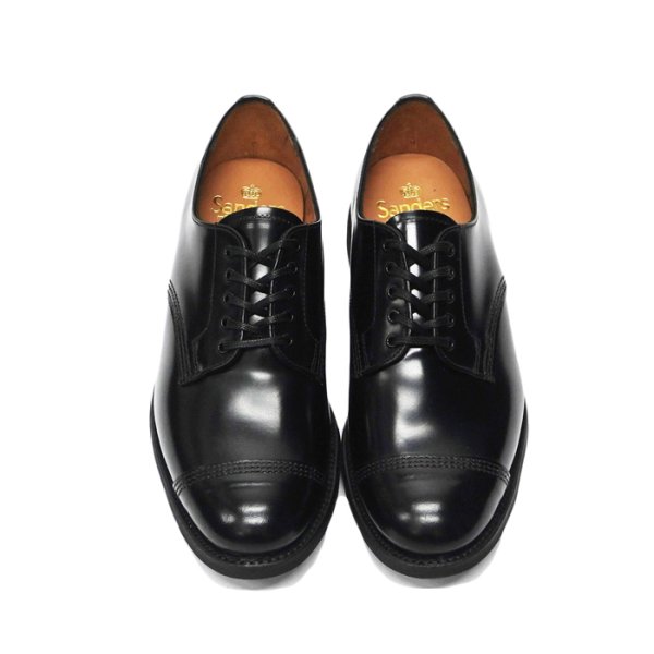画像4: SANDERS(サンダース)Military Derby Shoe(ミリタリーダービーシューズ)"Polished Leather" / Black(ブラック) (4)