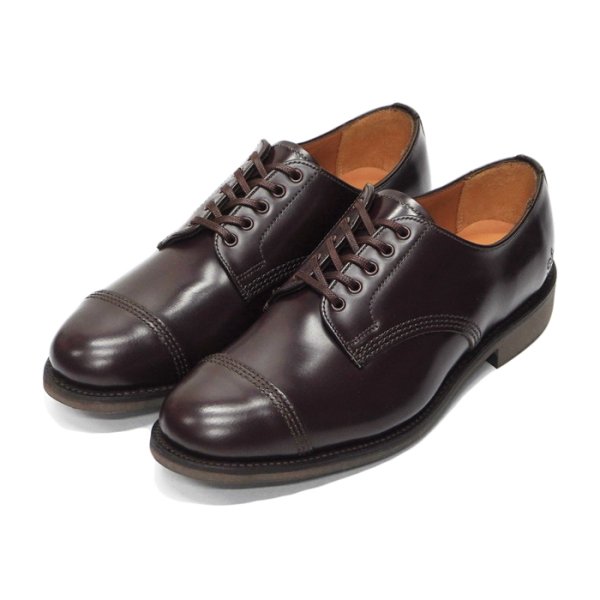画像2: SANDERS(サンダース)Military Derby Shoe(ミリタリーダービーシューズ)”Polished Leather” / Burgundy(バーガンディ) (2)