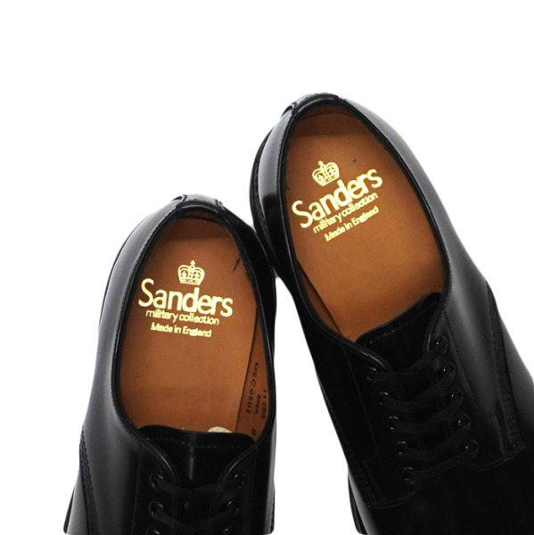 画像8: SANDERS(サンダース)Military Derby Shoe(ミリタリーダービーシューズ)"Polished Leather" / Black(ブラック) (8)