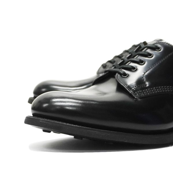 画像6: SANDERS（サンダース）Officer Shoe（オフィサーシューズ）”Polished Leather" / Black（ブラック） (6)