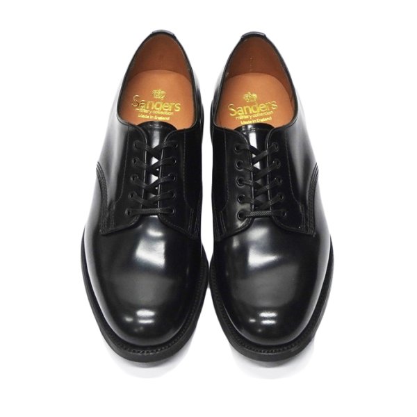 画像5: SANDERS（サンダース）Officer Shoe（オフィサーシューズ）”Polished Leather" / Black（ブラック） (5)