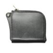 画像1: WILD SWANS（ワイルドスワンズ）ALARD（アラード）L字ジップウォレット/Black(ブラック)"サドルプルアップ" (1)