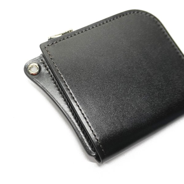 画像6: WILD SWANS（ワイルドスワンズ）ALARD（アラード）L字ジップウォレット/Black(ブラック)"サドルプルアップ" (6)