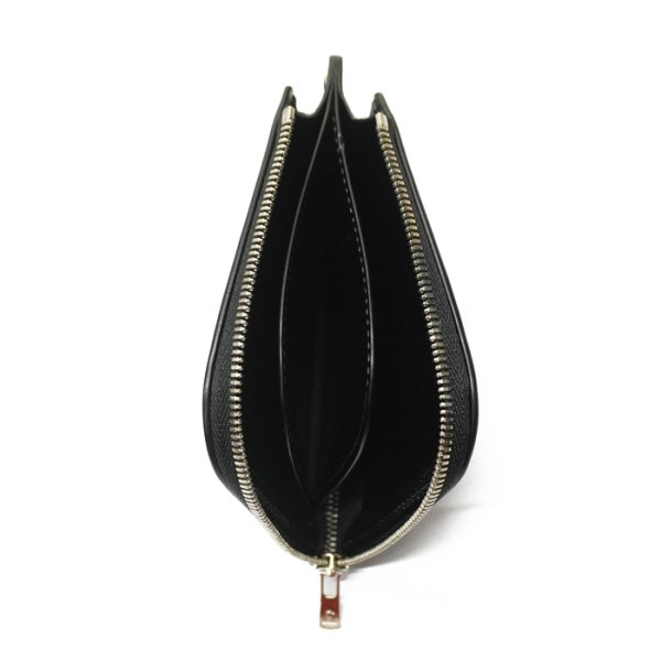 画像8: WILD SWANS（ワイルドスワンズ）ALARD（アラード）L字ジップウォレット/Black(ブラック)"サドルプルアップ" (8)