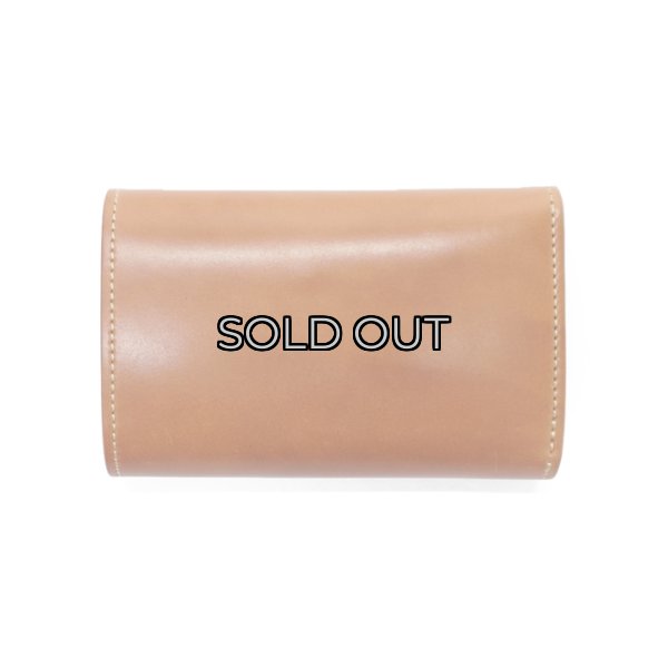 画像2: WILD SWANS（ワイルドスワンズ）BYRNE（バーン）3つ折りウォレット/Natural（ナチュラル）"シェルコードバン"×Natural（ナチュラル）"ブッテーロ" (2)