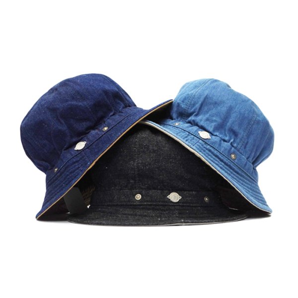 画像1: ＜30%OFF＞DECHO（デコー）STANDARD KOME HAT（スタンダードコメハット）"10oz Denim" ※旧モデル※ / 3Colors（全3色展開） (1)
