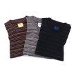 画像1: Yonetomi NEW BASIC（ヨネトミニューベーシック）GARMENT DYE RANDOM BOREDER T-SHIRT（ガーメントダイランダムボーダーTシャツ）/ 3Colors（全3色展開） (1)