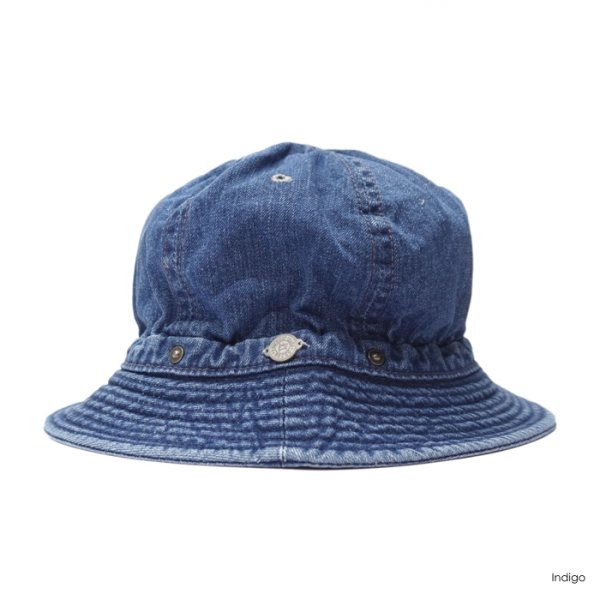 画像3: DECHO(デコー)STANDARD KOME HAT(スタンダードコメハット)"WASH" / Black(ブラック)・Indigo(インディゴ) (3)