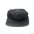 画像3: DECHO（デコー）STANDARD KOME CAP（スタンダードコメキャップ）"WASH" / Indigo（インディゴ）・Black（ブラック） (3)