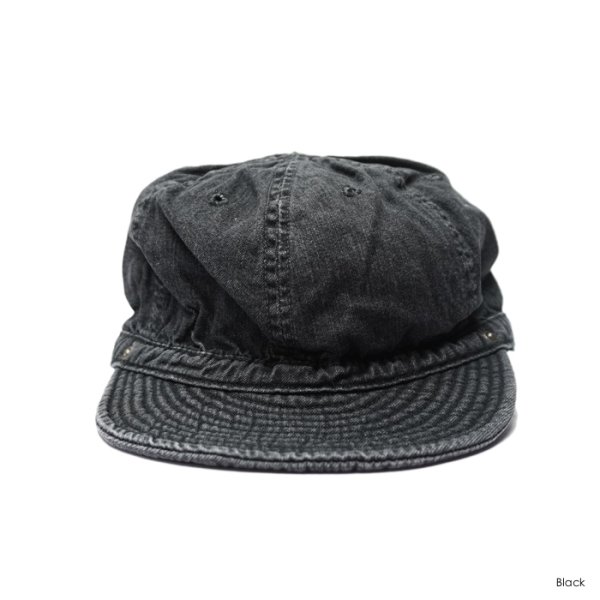 画像3: DECHO(デコー)STANDARD KOME CAP(スタンダードコメキャップ)"WASH" / Indigo(インディゴ)・Black(ブラック) (3)