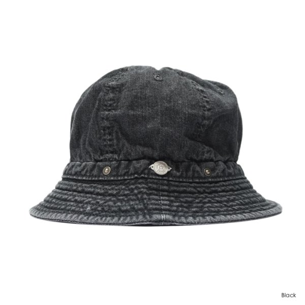 画像2: DECHO(デコー)STANDARD KOME HAT(スタンダードコメハット)"WASH" / Black(ブラック)・Indigo(インディゴ) (2)