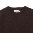 画像3: INVERALLAN（インバーアラン）Crew Neck Saddle Shoulder Sweater（クルーネックサドルショルダーセーター）"Supersoft Shetland" / Marron（マロン） (3)