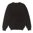 画像2: INVERALLAN（インバーアラン）Crew Neck Saddle Shoulder Sweater（クルーネックサドルショルダーセーター）"Supersoft Shetland" / Carbo（カーボ：ブラウン系） (2)
