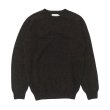 画像1: INVERALLAN（インバーアラン）Crew Neck Saddle Shoulder Sweater（クルーネックサドルショルダーセーター）"Supersoft Shetland" / Carbo（カーボ：ブラウン系） (1)